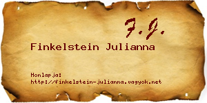 Finkelstein Julianna névjegykártya